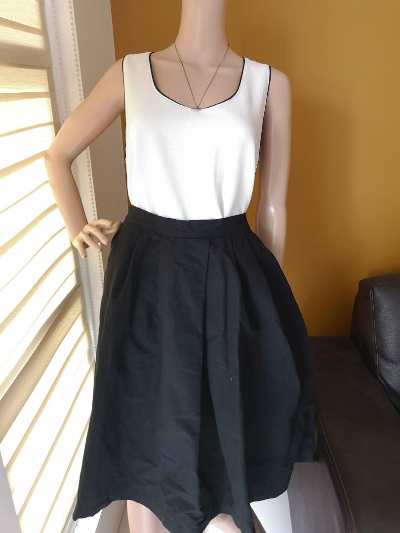 pleated midi skirt mango