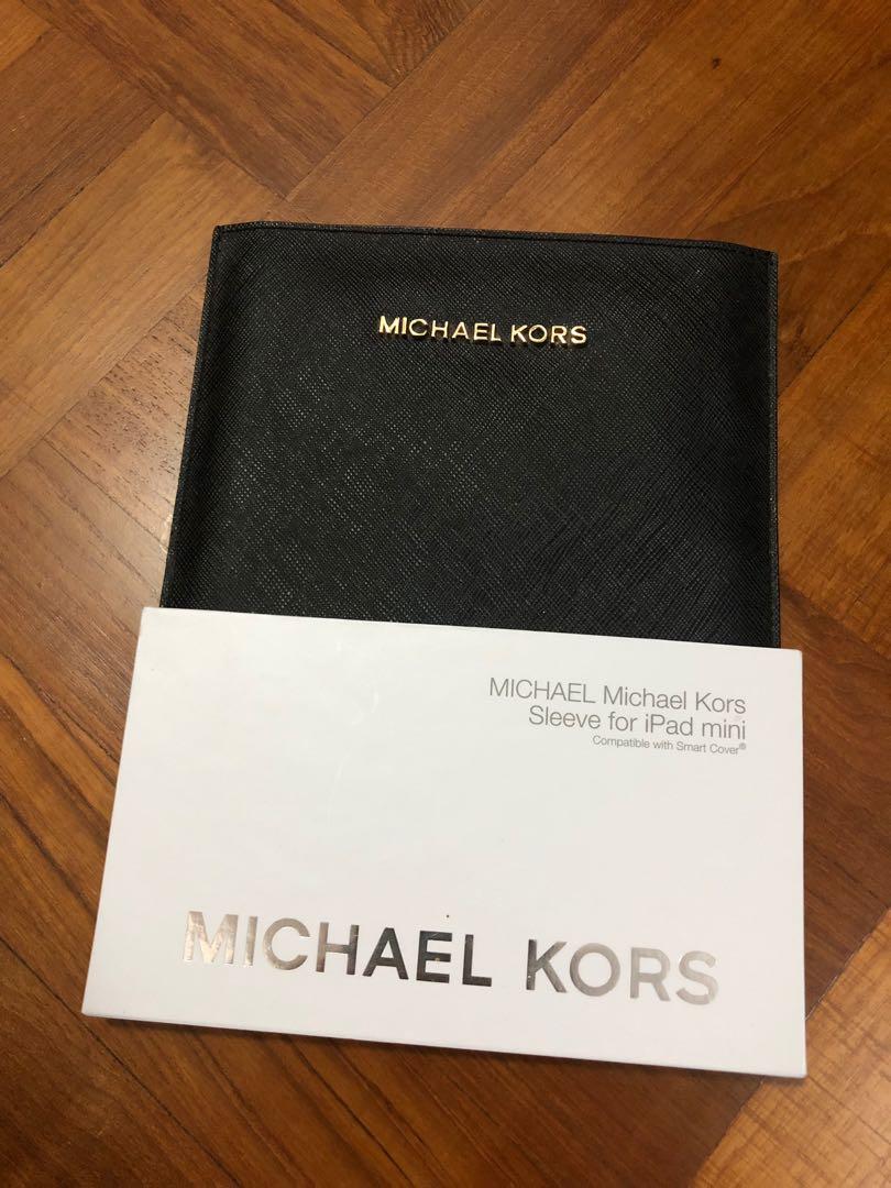 Michael Kors Leather Sleeve for iPad Mini, Mobile Phones & Gadgets, Mobile  & Gadget Accessories, Cases & Sleeves on Carousell