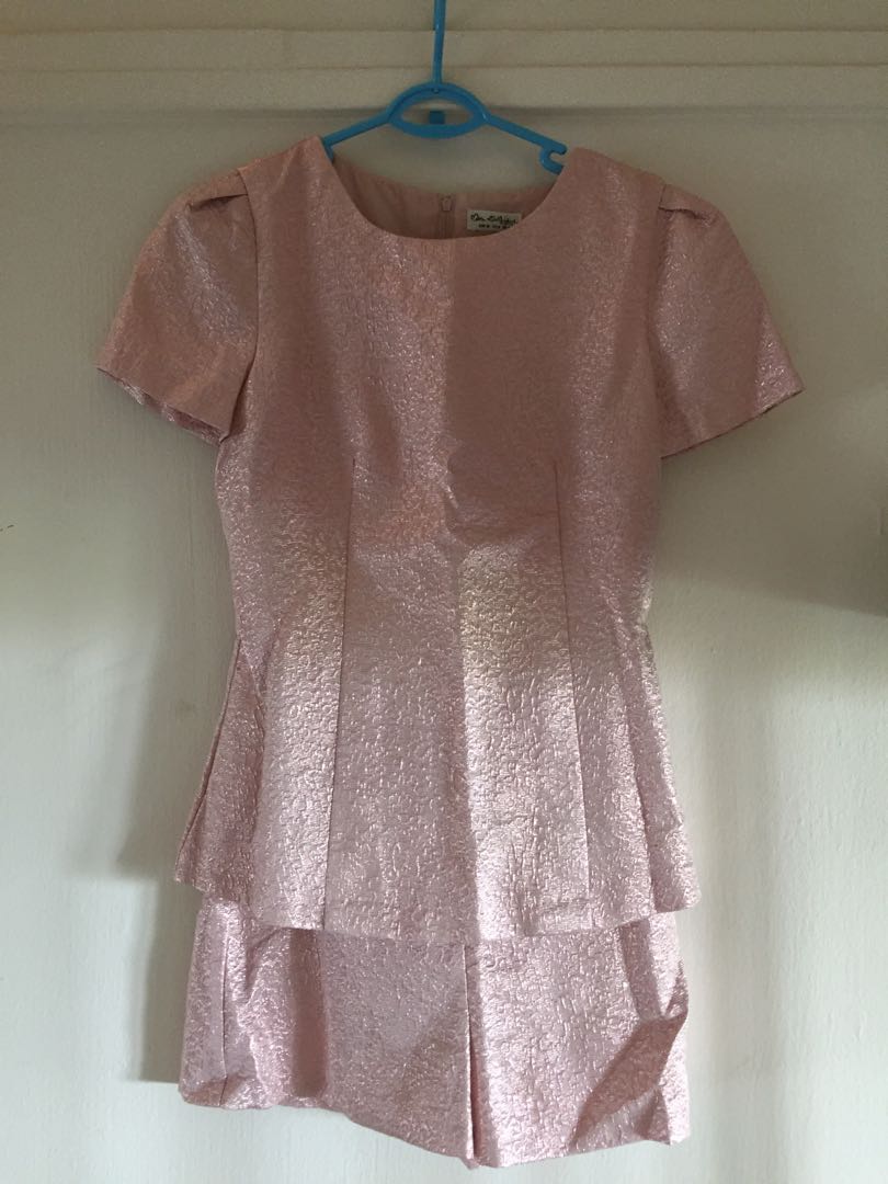 miss selfridge pink playsuit