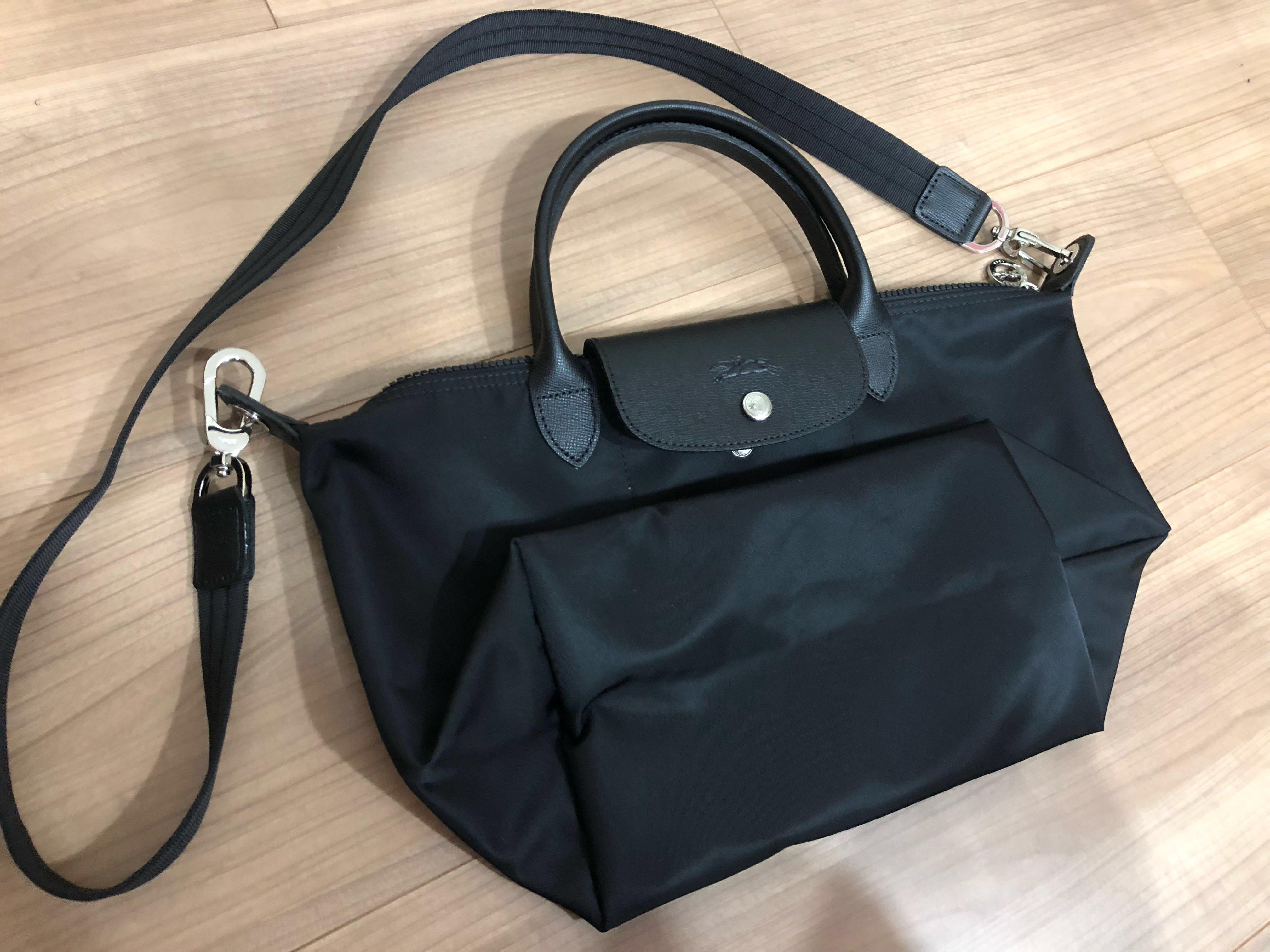 longchamp le pliage all black