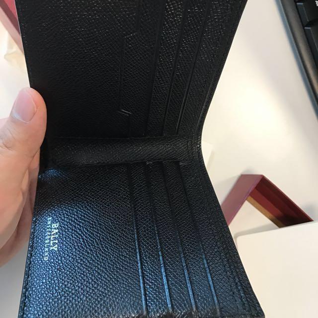 Bally black bovine embossed clearance