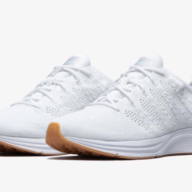 White gum discount flyknit trainer