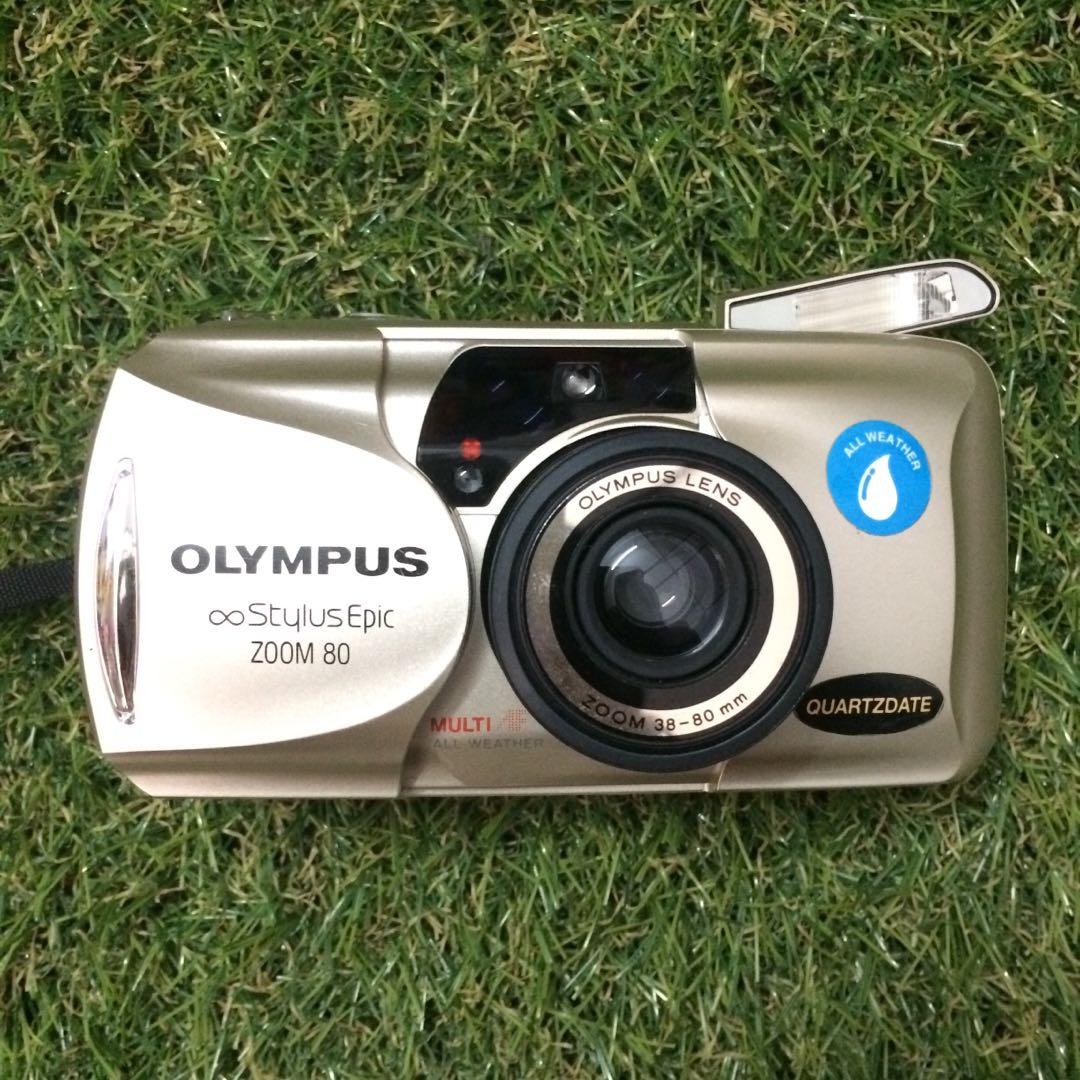 Olympus Stylus Epic Zoom 80 film camera, Photography, Cameras on Carousell