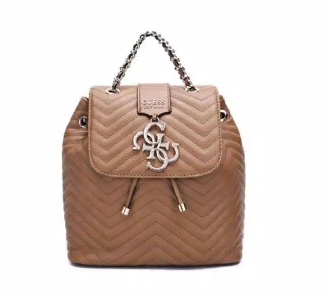 violet backpack guess