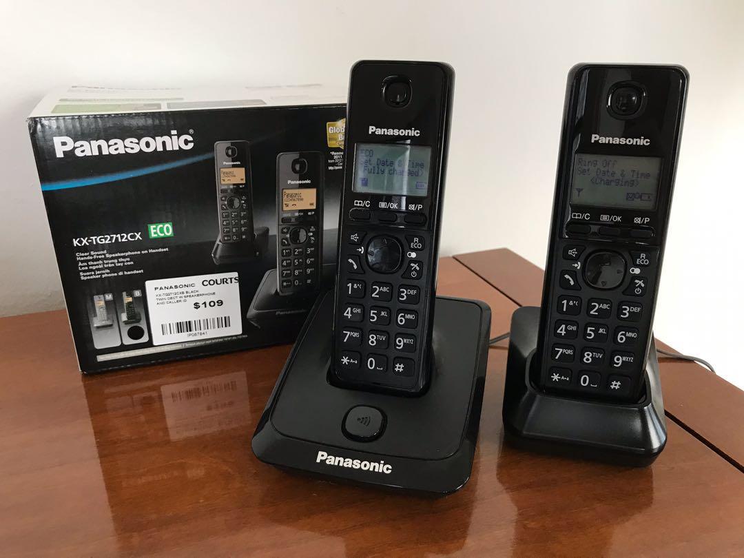 Panasonic Cordless Phone w Speakerphone, Mobile Phones & Gadgets