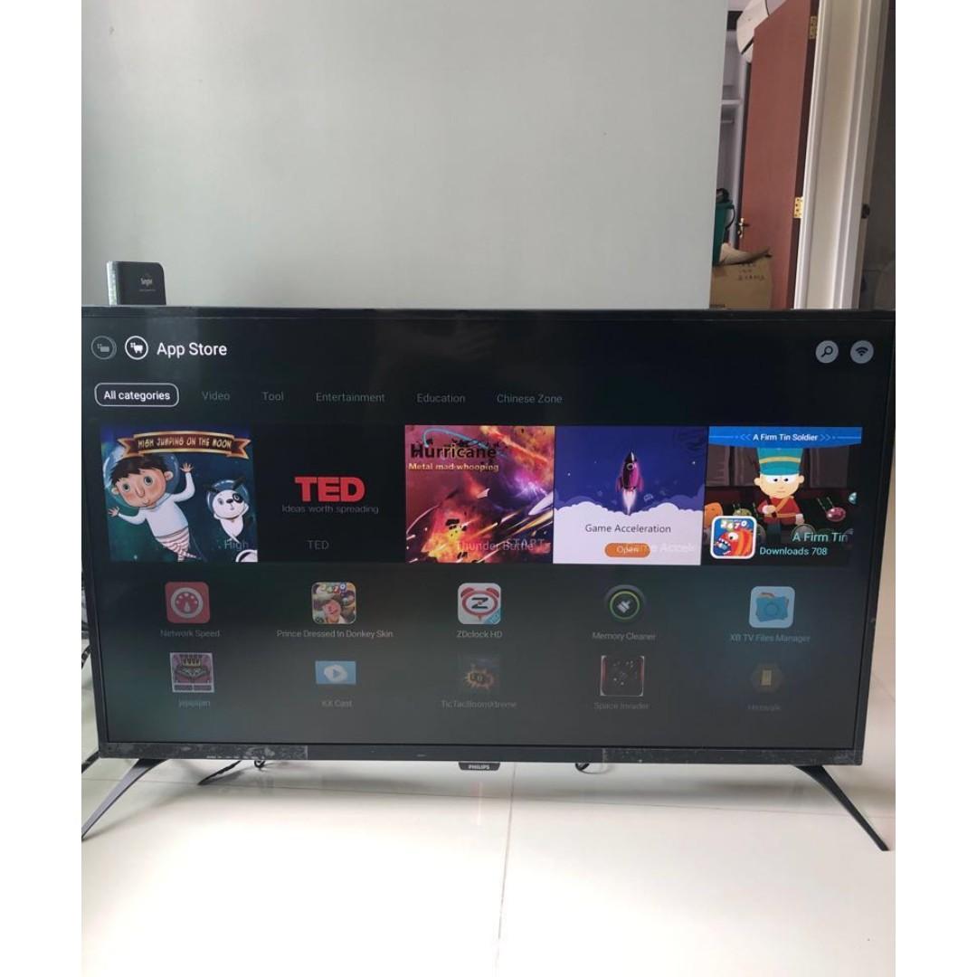 Philips 43put6002 98 4k Smart Led Tv Tv Home Appliances Tv Entertainment Tv On Carousell
