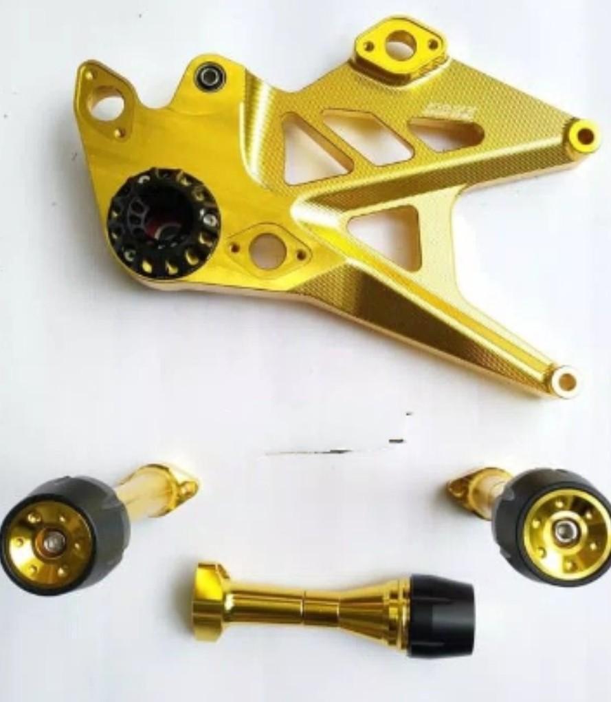 P.O Yamaha Aerox Swingarm with Exhaust Sliders., Motorcycles, Motorcycle Accessories on Carousell