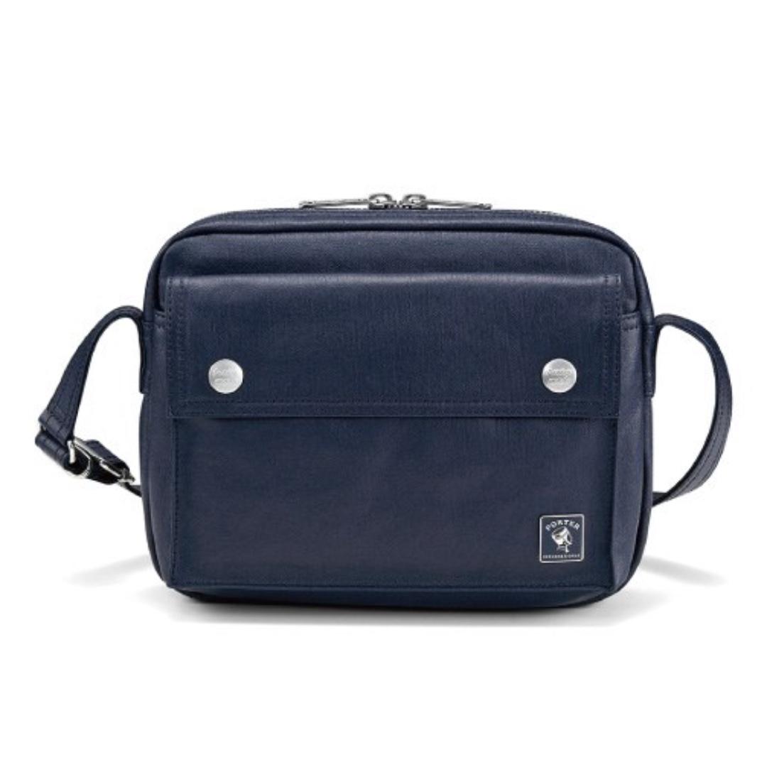 PORTER INTERNATIONAL MILKY PLUS SHOULDER BAG DEEP BLUE