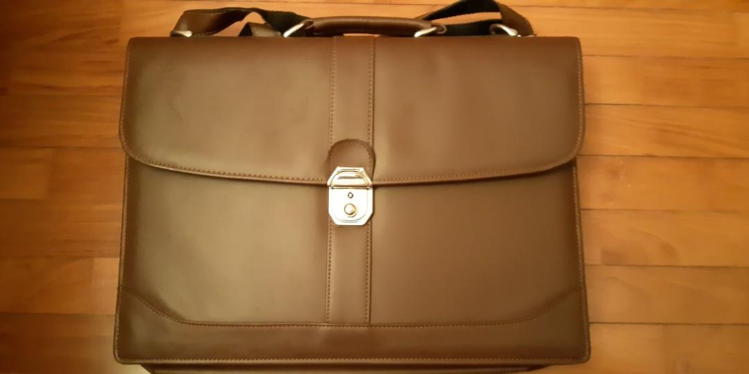 professional leather briefcase