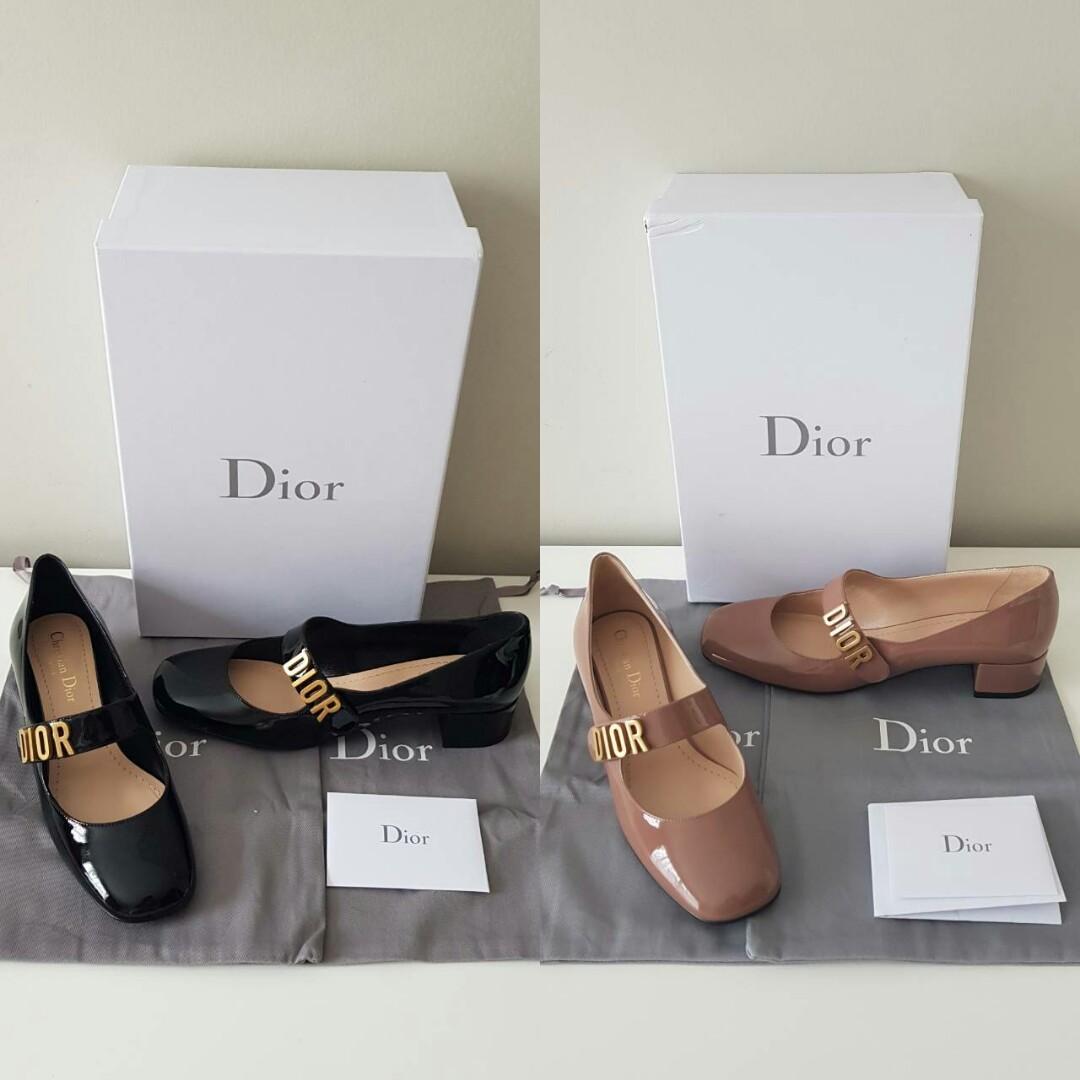 Ready Dior Baby D Pump Black Patent size 37.5 Nude Patent size 38