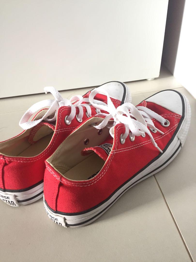 womens red converse sale