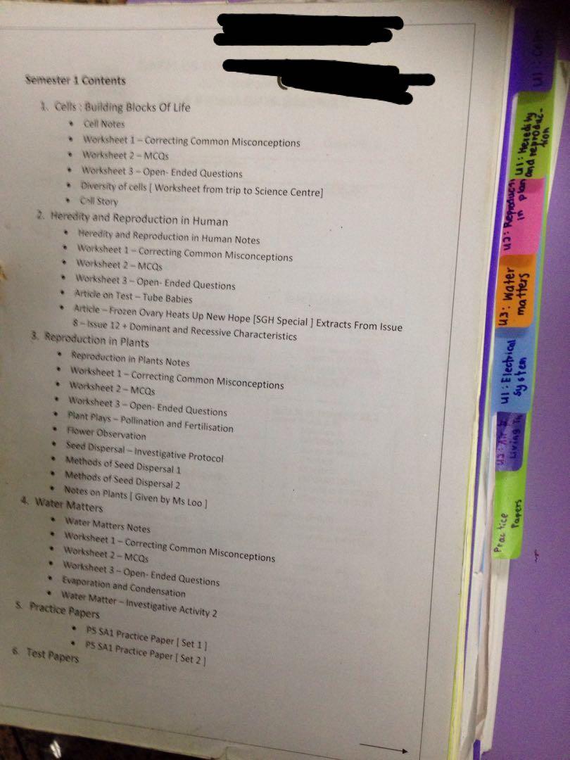 Rgps P5 Science File Books Stationery Textbooks Primary On Carousell
