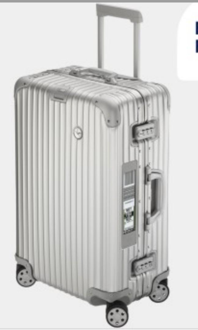 Rimowa Lufthansa Alu Collection Multiwheel L Trolley With Rimowa Electronic Silver Travel Travel Essentials Luggage On Carousell