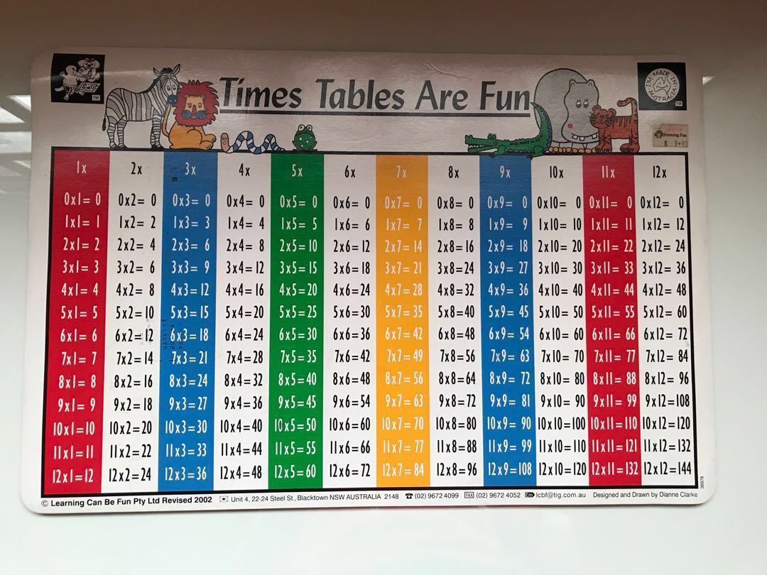 ,Educational Clock,Mathematical Soft Table Multiplication set