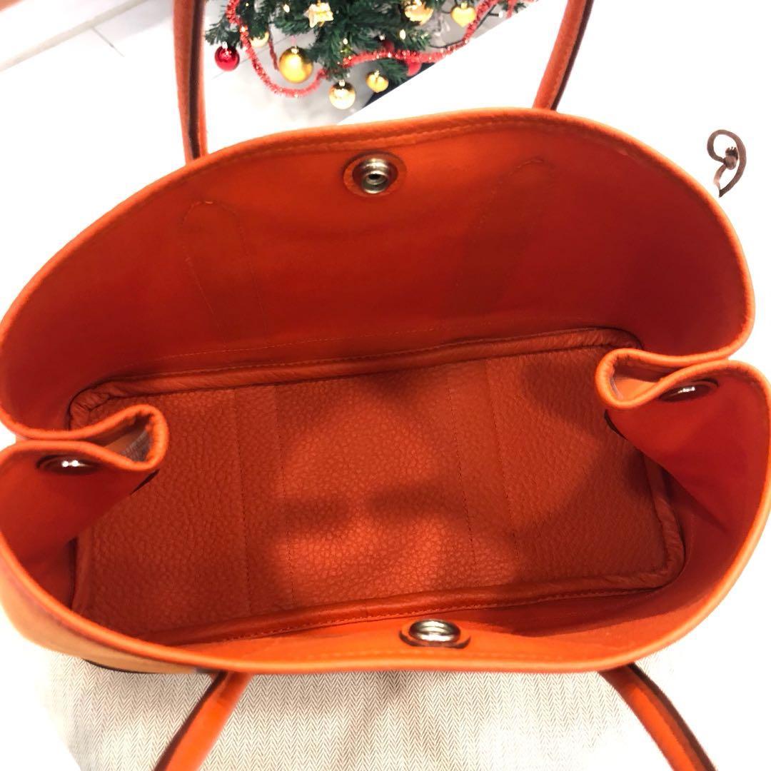 ❌SOLD!❌ Good Deal! Hermes Garden Party 30 in Orange Negonda Leather and  Canvas