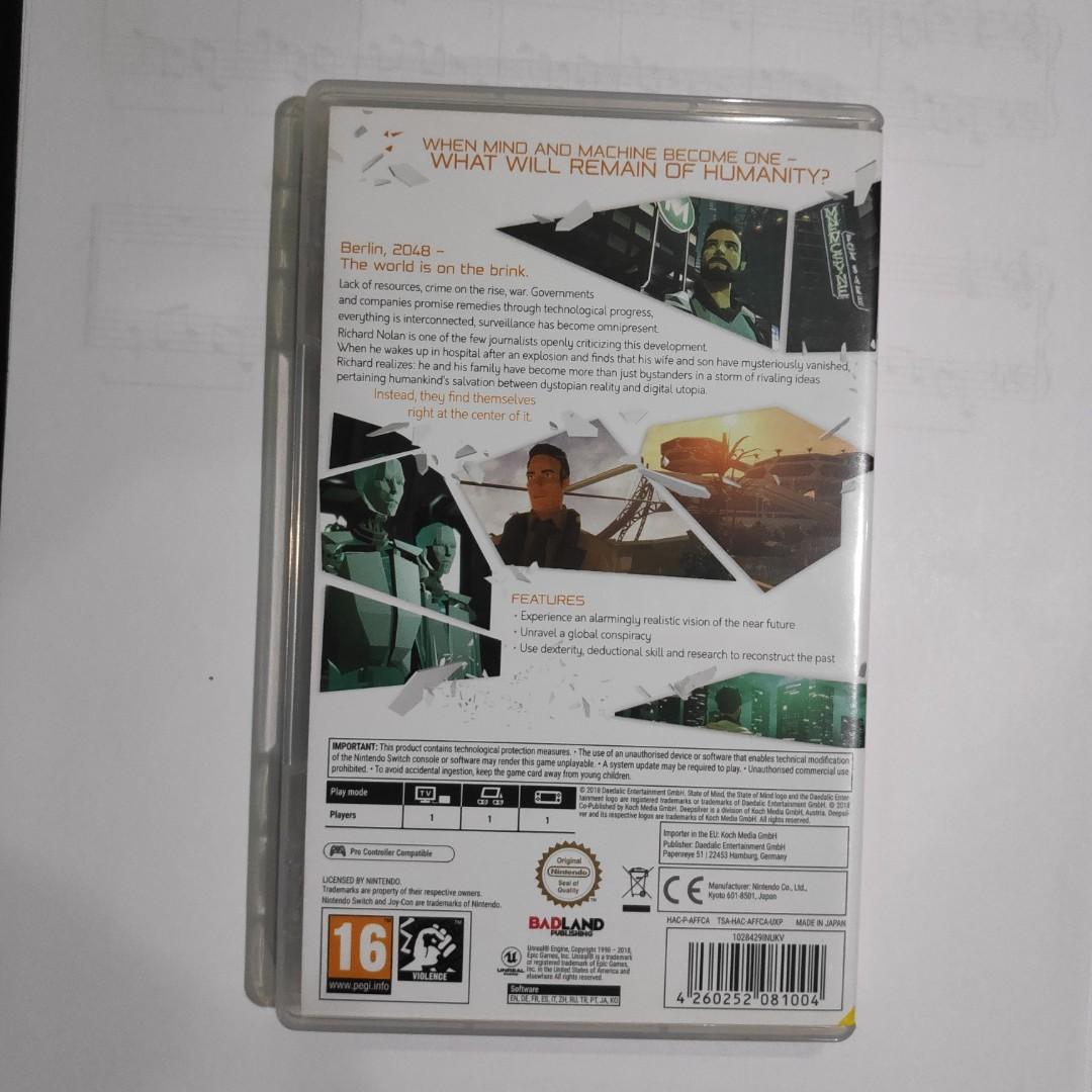 State of Mind (Nintendo Switch), Video Gaming, Video Games