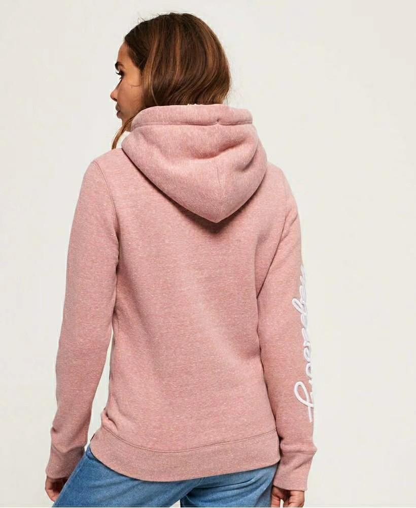 superdry aria applique borg hoodie