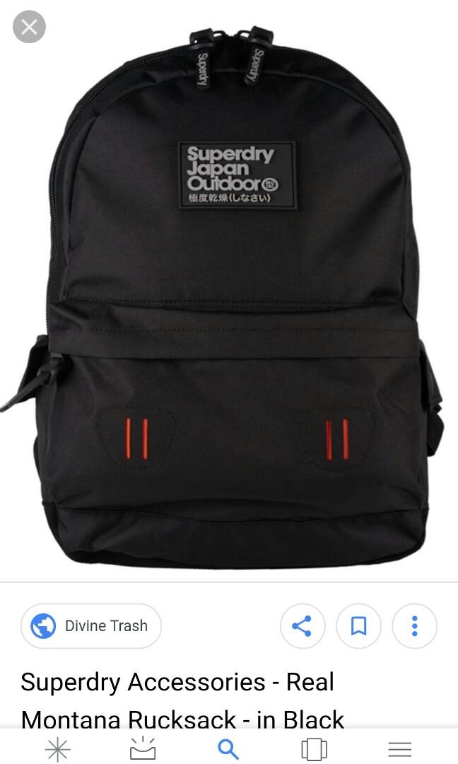 Superdry Real Montana Backpack new Men s Fashion Bags