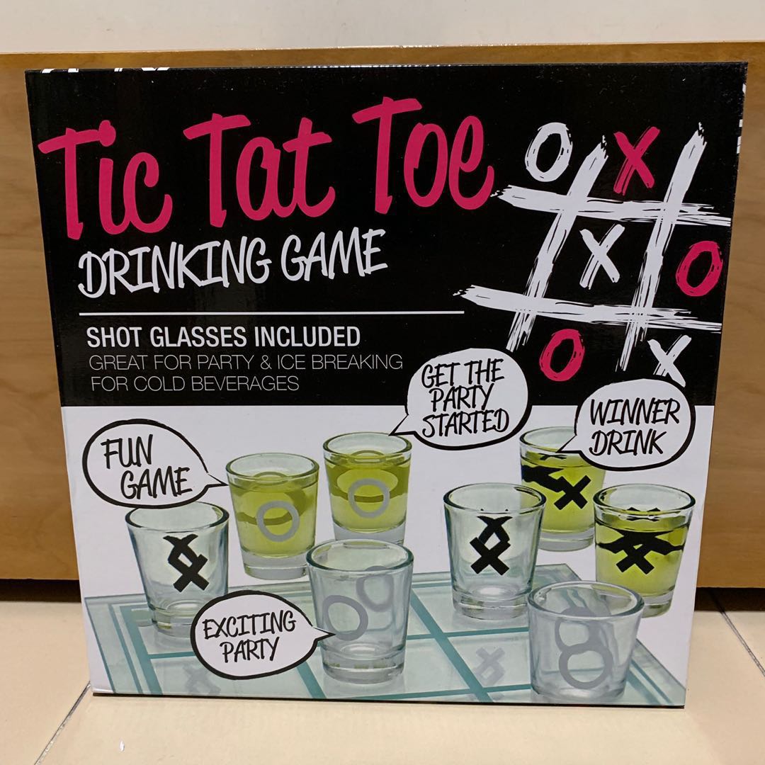 Tic Tac Toe drinking game, Toys & Games, Others on Carousell