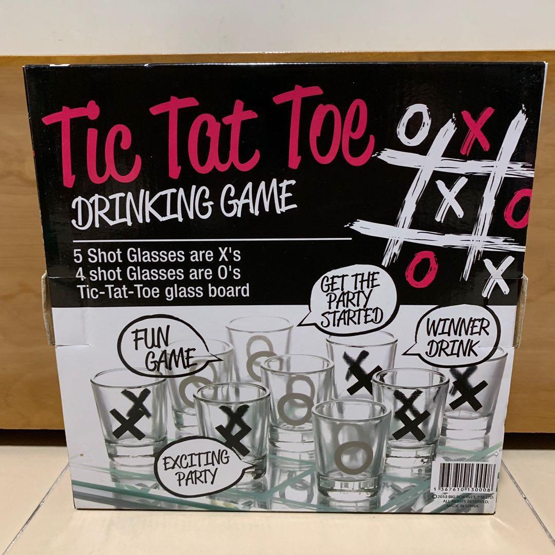 Tic Tac Toe drinking game, Toys & Games, Others on Carousell