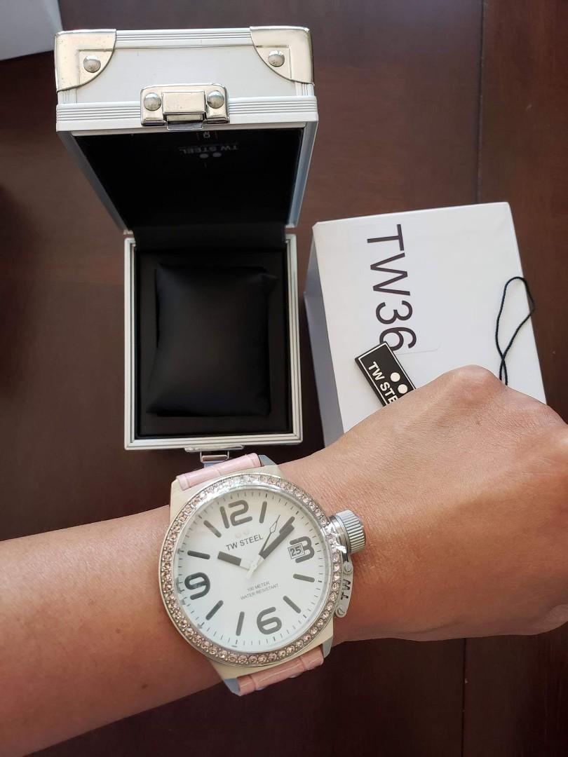 TW Steel Pink Leather Watch Luxury Watches on Carousell