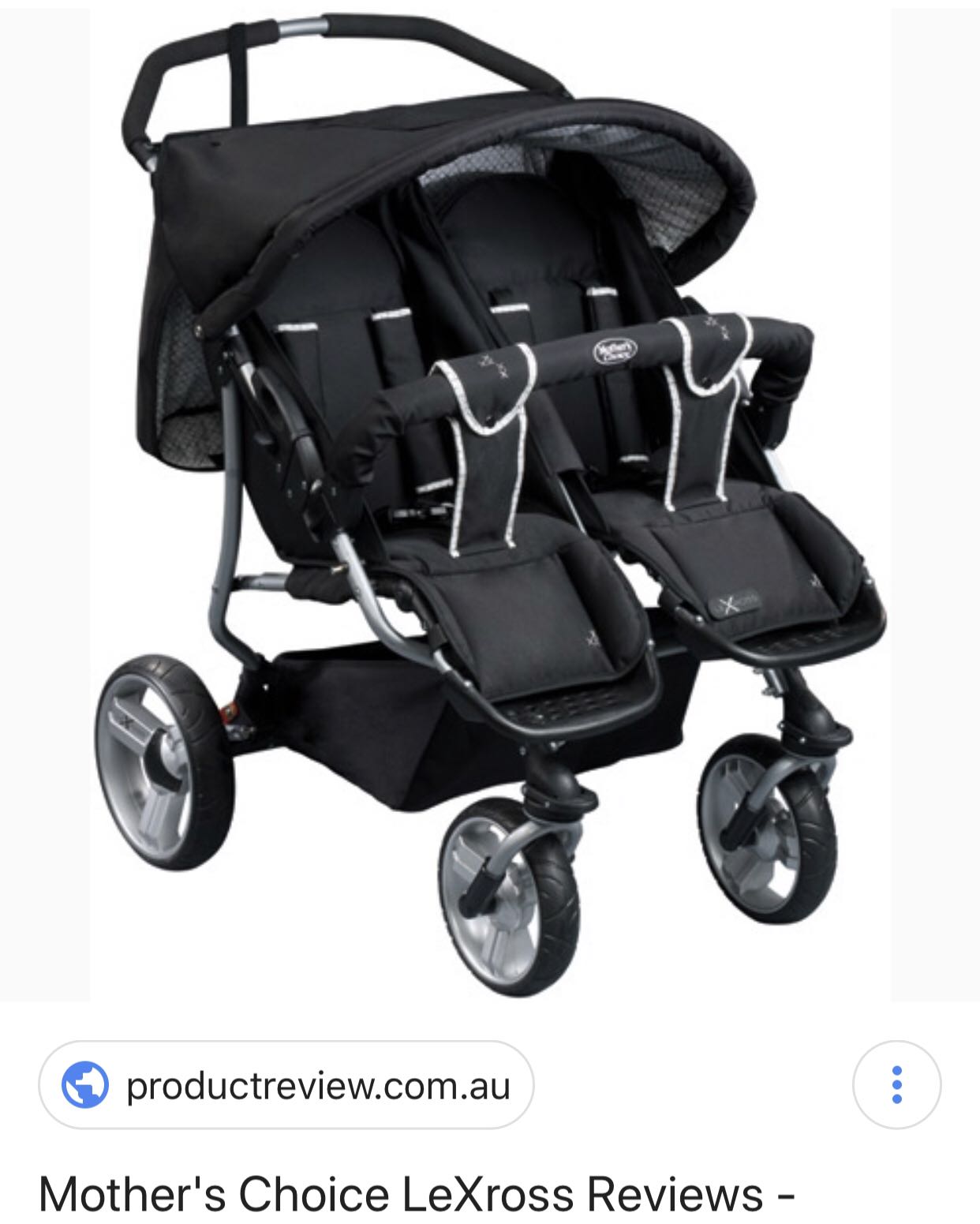 mothers choice twin pram