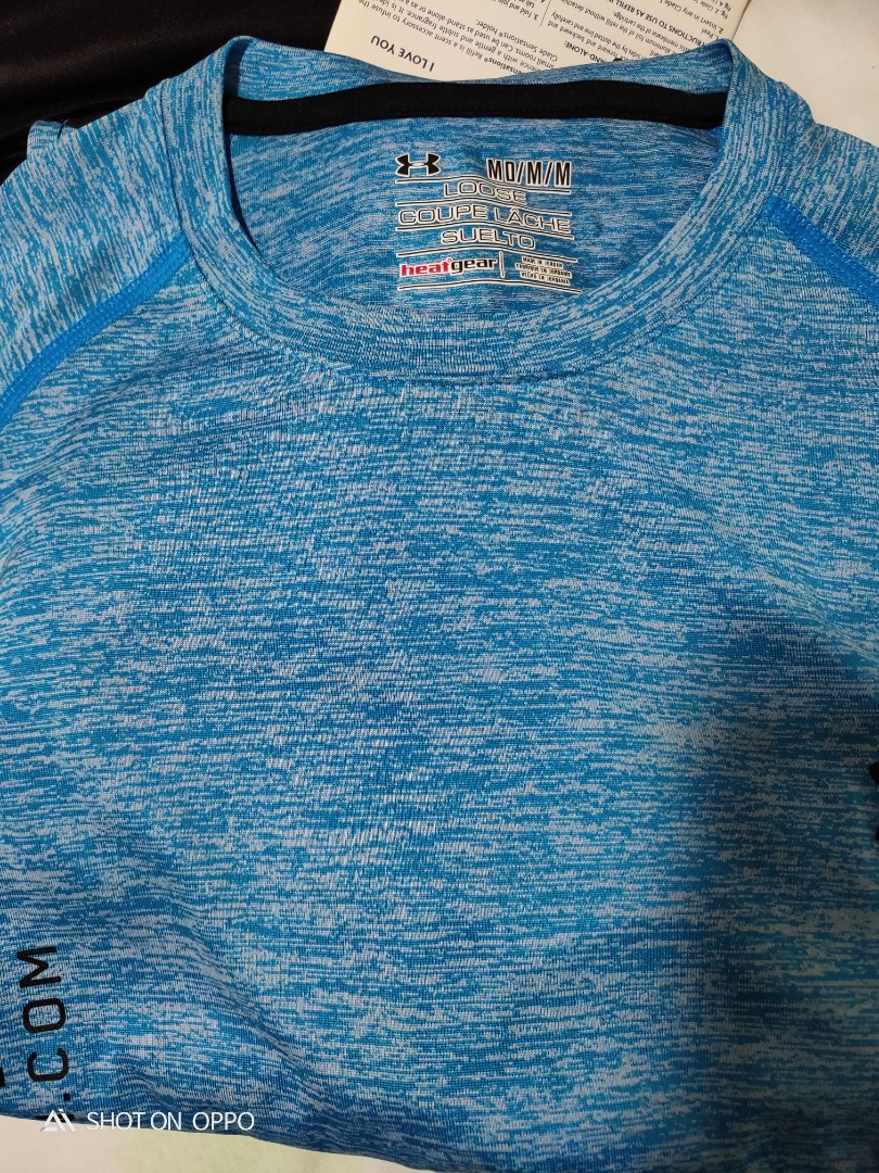baby blue under armour shirt