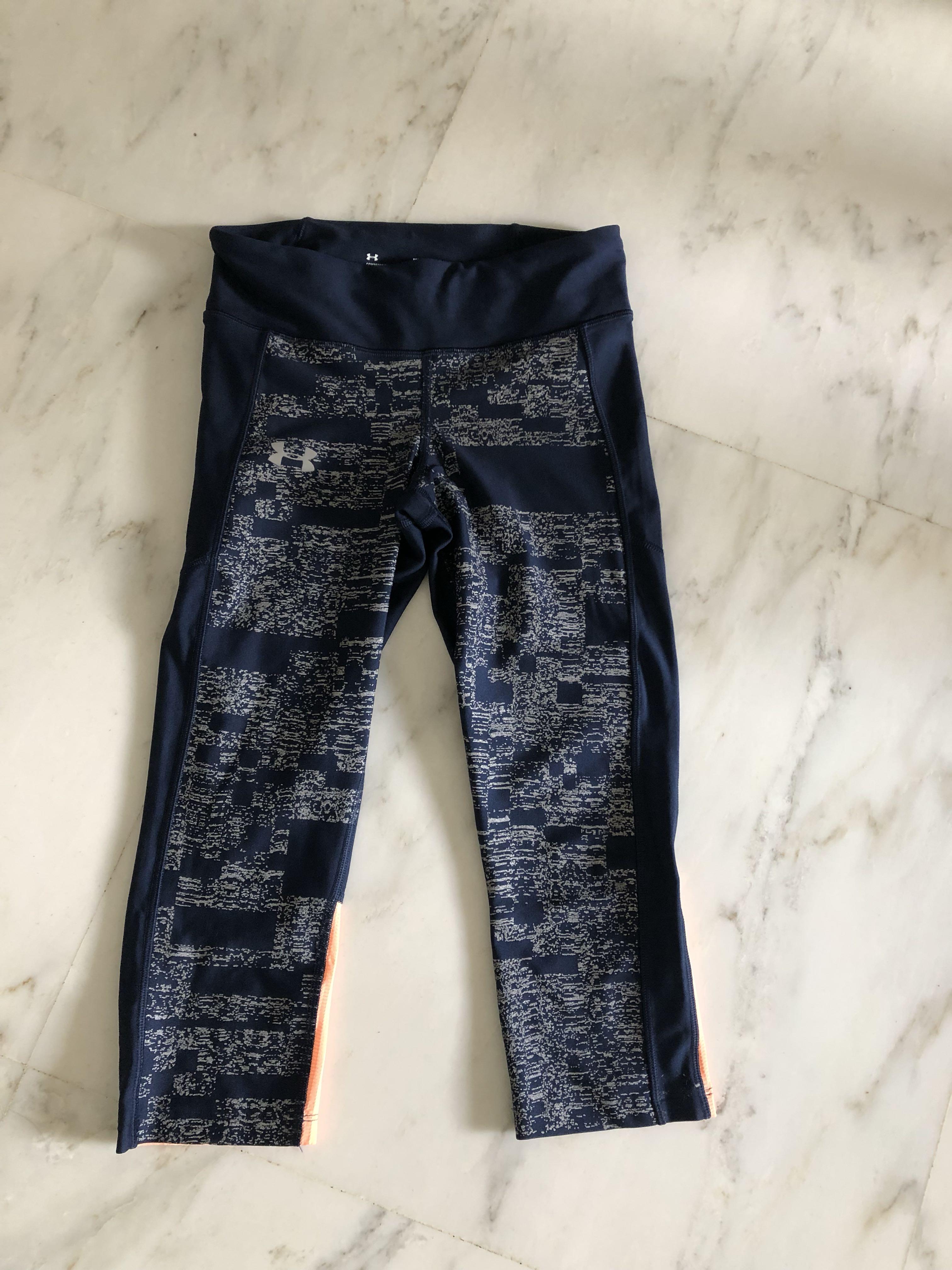 under armour heatgear printed capri leggings