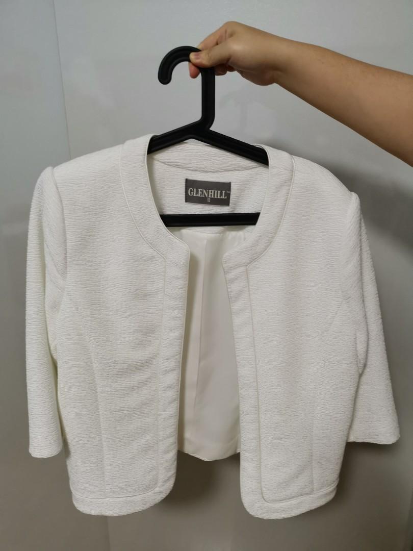 White jacket on sale size 18