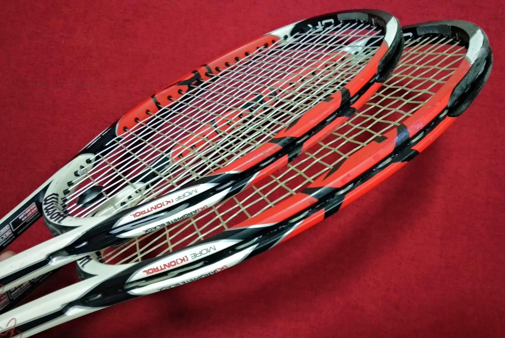 Wilson K Factor Pro Staff 6.1 90 Tennis Racket (Roger Federer), Sports ...