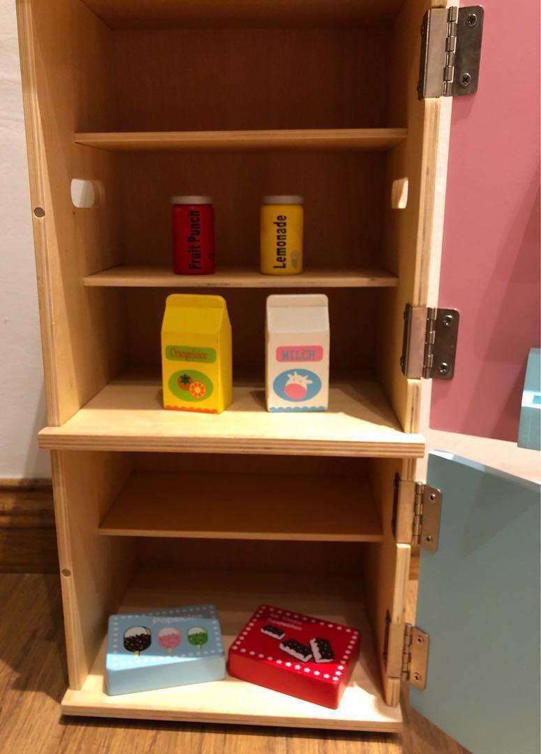Wooden Fridge Kitchen Fridge Set Pretend Play Duktig Babies
