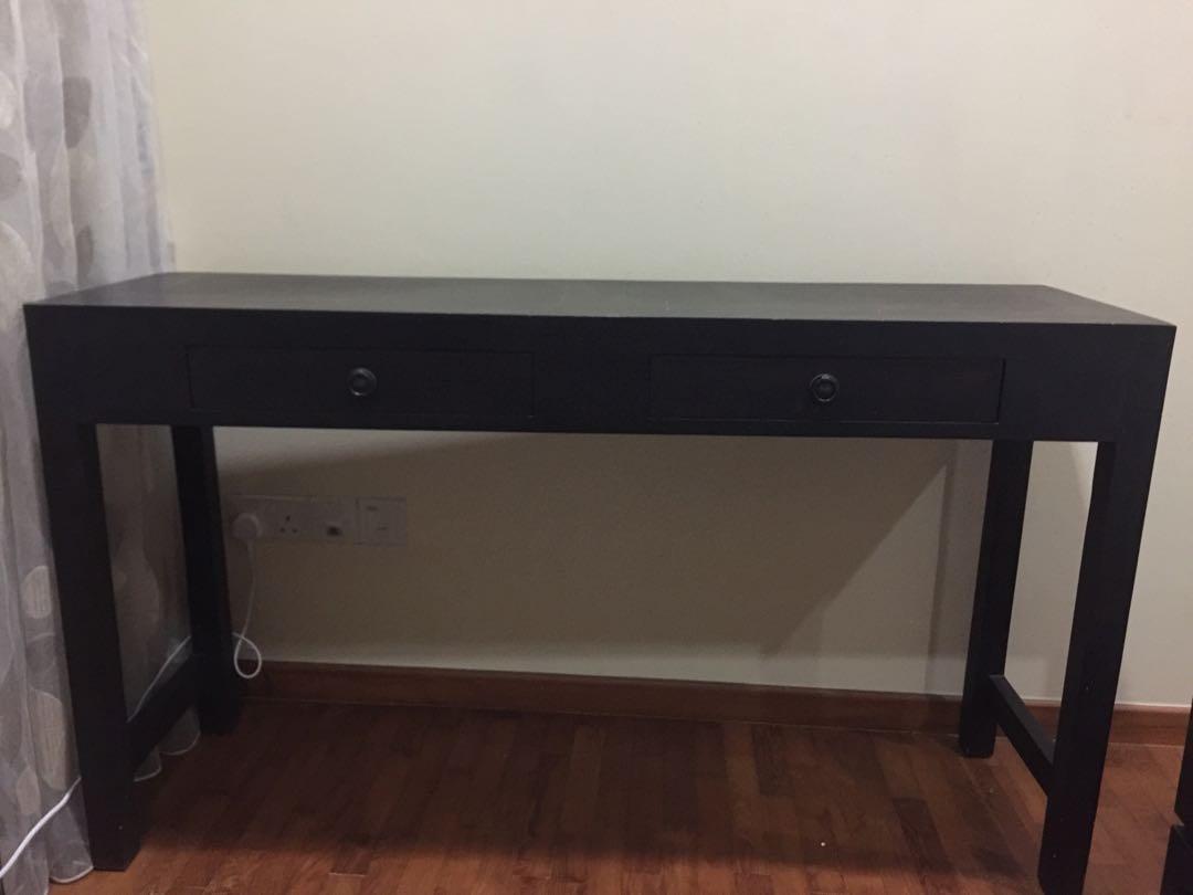 Writing Desk Console Table With 2 Drawers Furniture Tables Writing Desk Console Table With 2