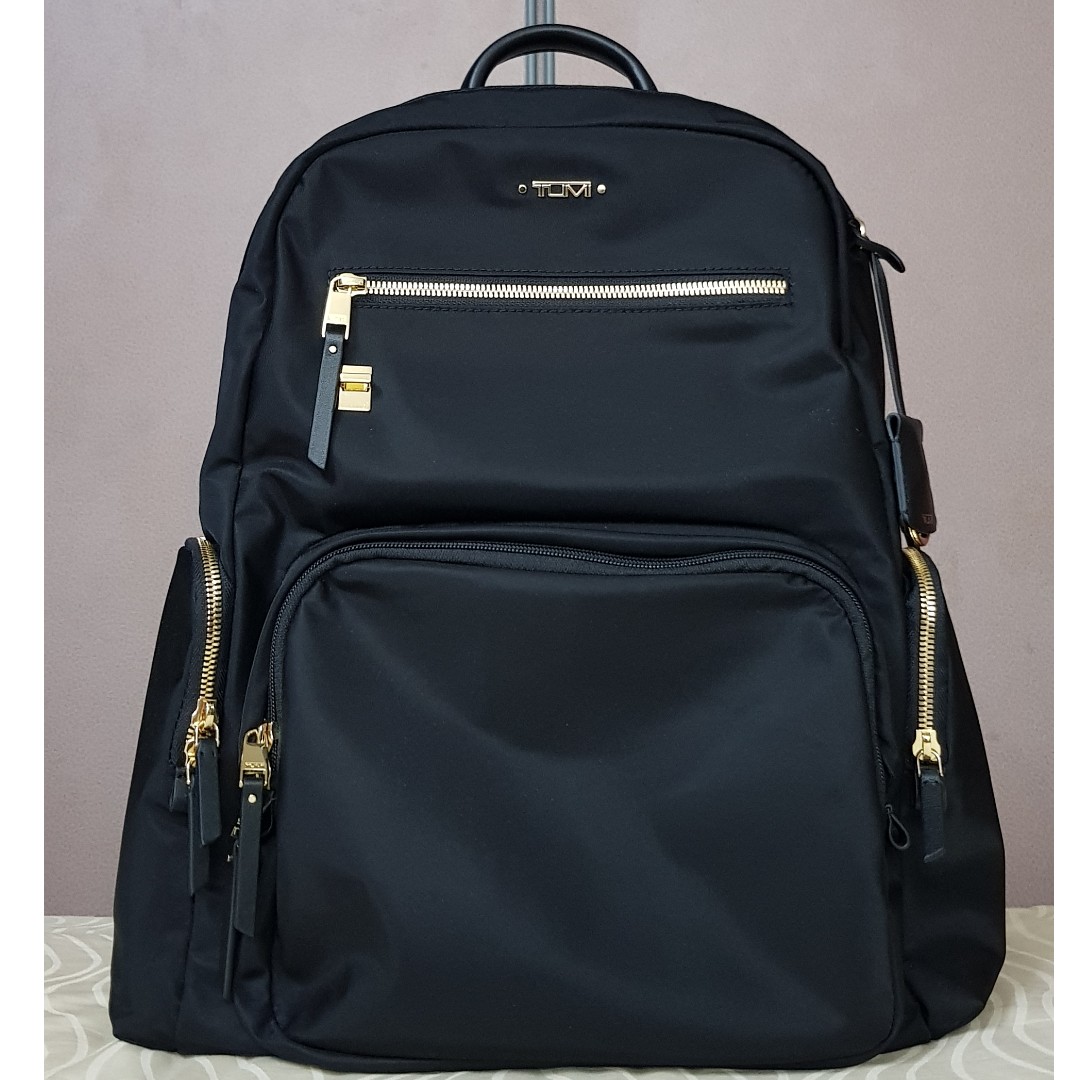 tumi carson backpack black