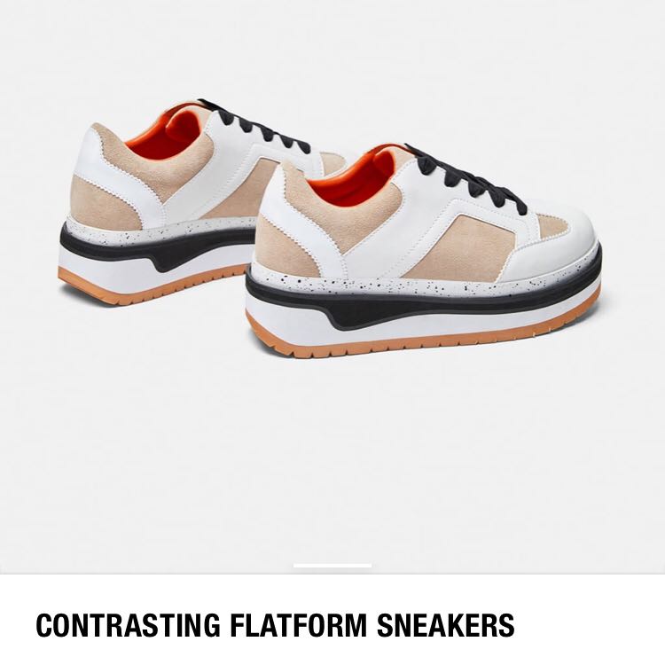 zara platform sneakers