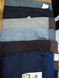 Celana slimfit pinggang karet