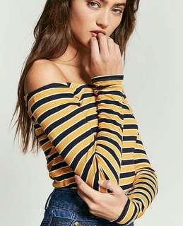 Forever21 Sabrina Stripe