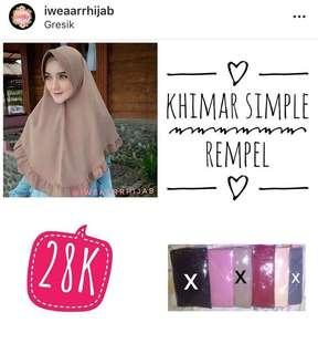 Khimar Simple Ruffle Pet