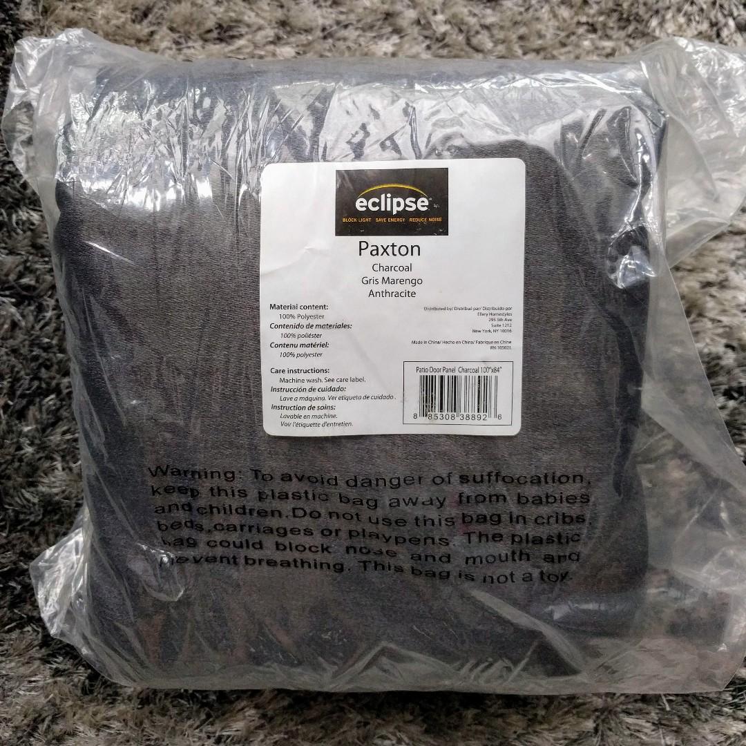 1 X Eclipse Thermal Blackout Patio Door Curtain Panel Furniture