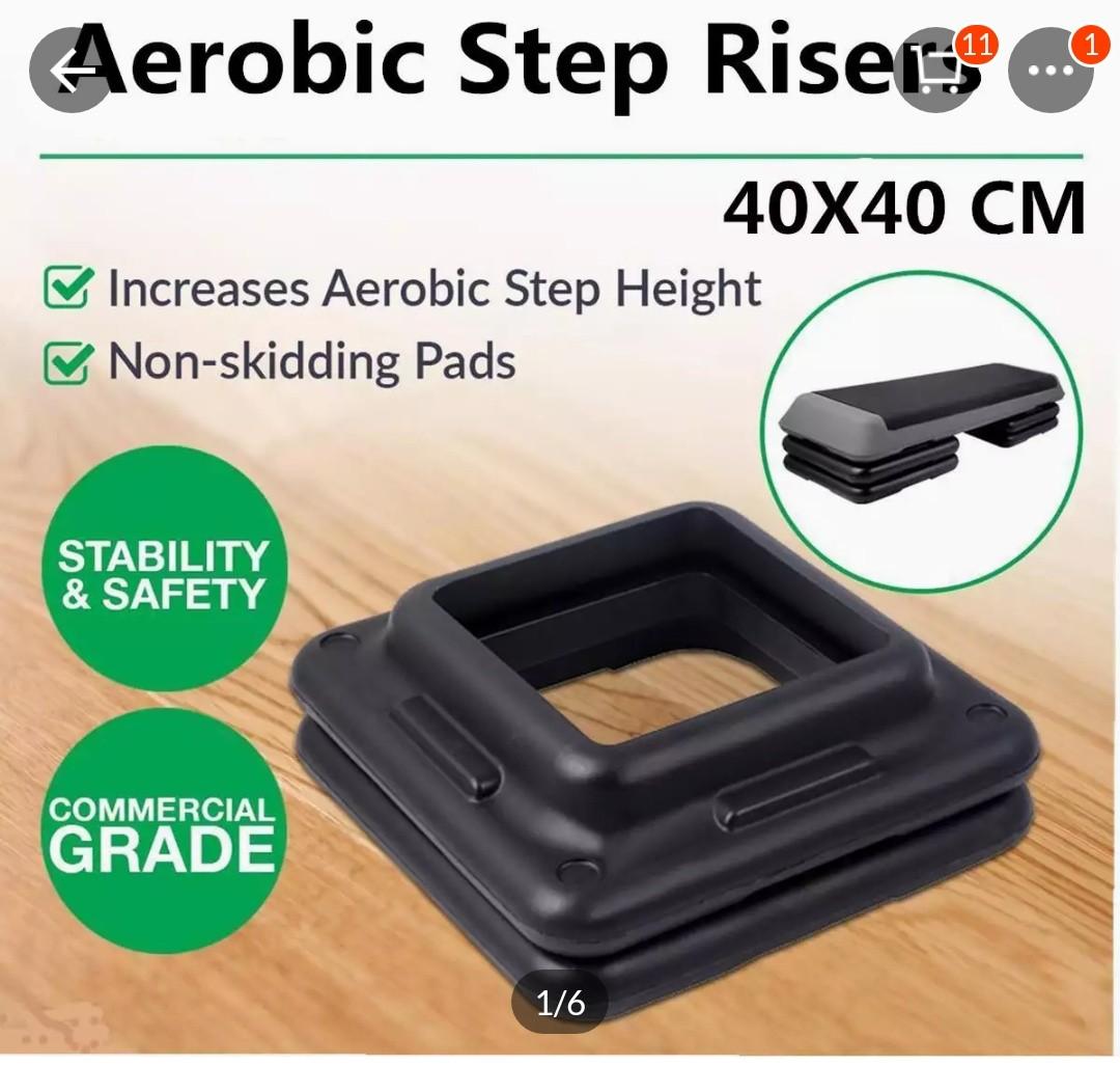 40x40cm Aerobic Step Risers Everfit Gym Cardio Fitness Workout