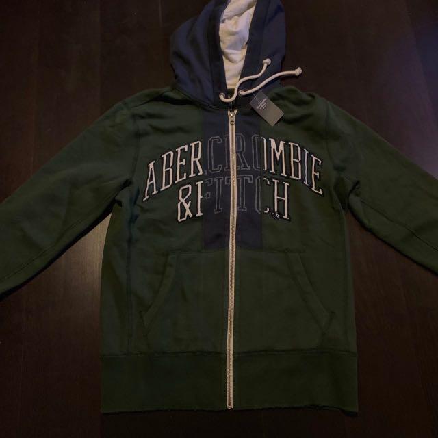 Abercrombie green hoodie on sale
