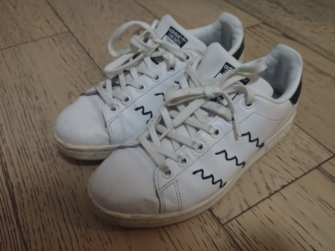 Stan smith zig zag noir sale