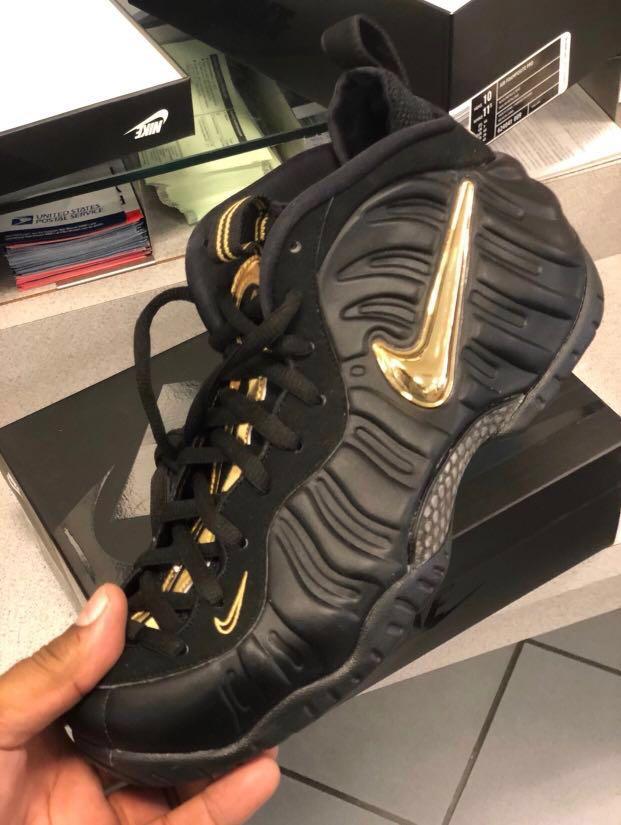 black gold foamposite pro