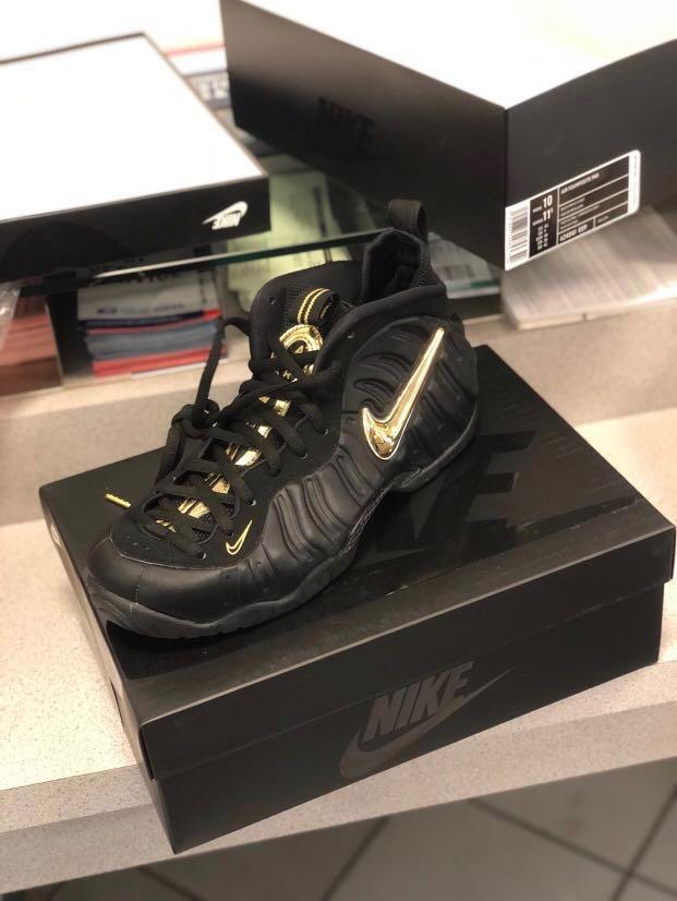 black gold foamposite pro