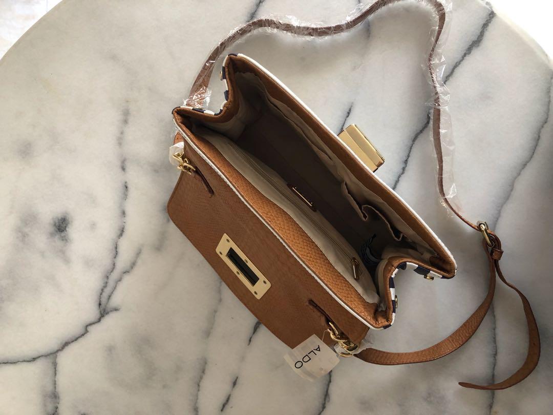Aldo Blue And White Stripe Sling Bag Women S Fashion Bags