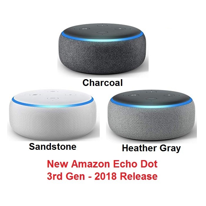 echo dot heather gray