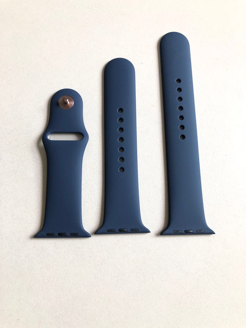 Apple watch band 2024 with rose gold pin
