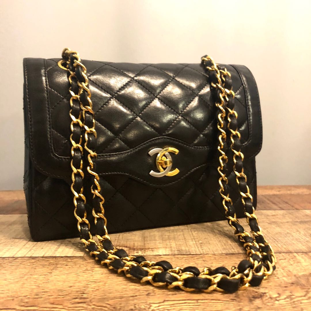 CHANEL RARE LIMITED EDITION PARIS MOSCOW LION BROCADE DOUBLE FLAP BAG