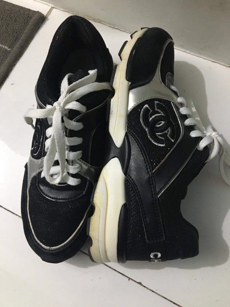 Authentic chanel rubber shoes, Women's Fashion, Footwear, Sneakers on  Carousell
