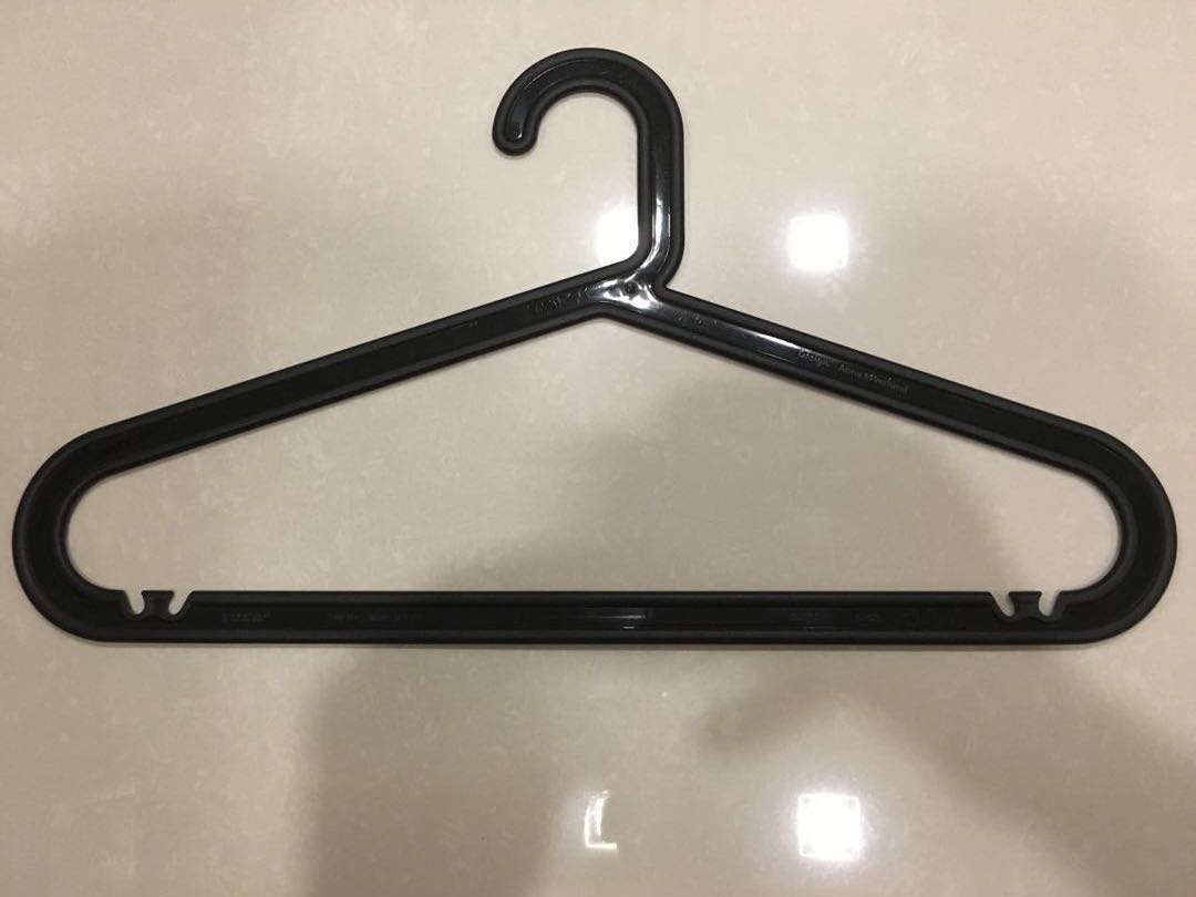 Authentic Ikea Bagis Black Hangers 6 pcs