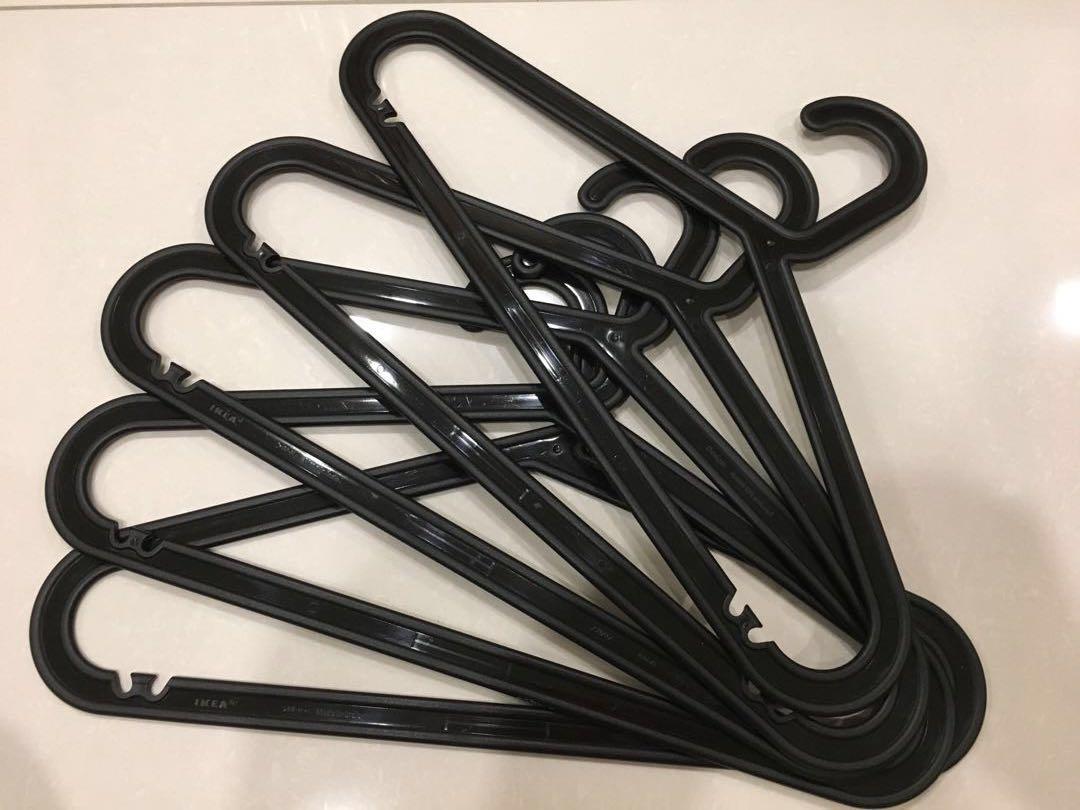Ikea hangers black plastic clearance